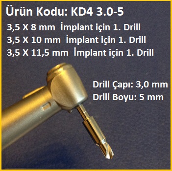 Ürün Kodu: KD4 3.0-5  ( Fiyat öğrenmek için lütfen üyelik girişi yapınız ) Kolay Drill